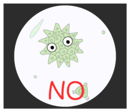 The world of the microbe sticker #9665439