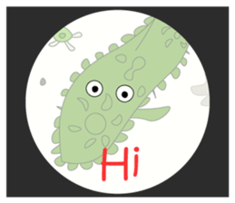 The world of the microbe sticker #9665443