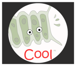 The world of the microbe sticker #9665444