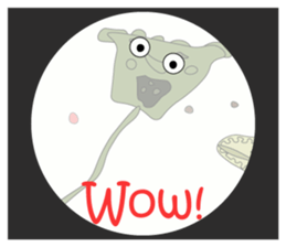 The world of the microbe sticker #9665445