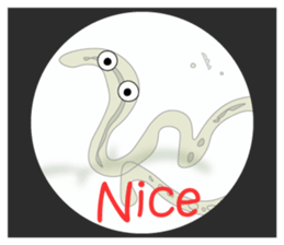 The world of the microbe sticker #9665446