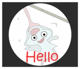 The world of the microbe sticker #9665447