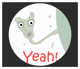 The world of the microbe sticker #9665450