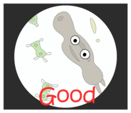 The world of the microbe sticker #9665454