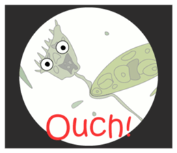 The world of the microbe sticker #9665457