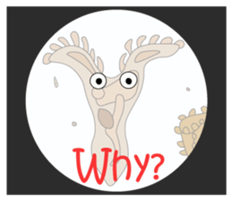 The world of the microbe sticker #9665460