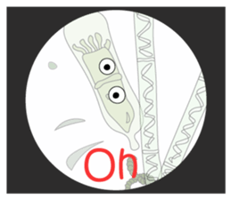 The world of the microbe sticker #9665467