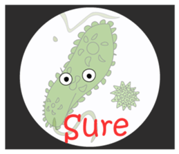 The world of the microbe sticker #9665471