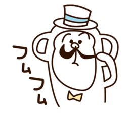 Kotatsu of a monkey sticker #9666020