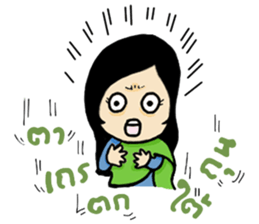 thai ancient woman2 sticker #9666119