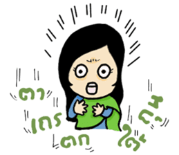 thai ancient woman2 sticker #9666119