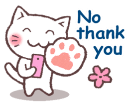 For cats (English) sticker #9666268