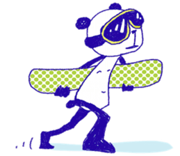 dainapanda ski & snowboard sticker #9667320