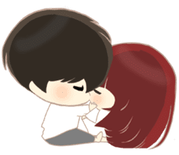 lovely couple sticker sticker #9667354