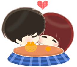 lovely couple sticker sticker #9667376