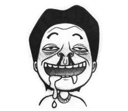 Unusual girl & Weird boy sticker #9667529