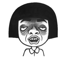 Unusual girl & Weird boy sticker #9667537