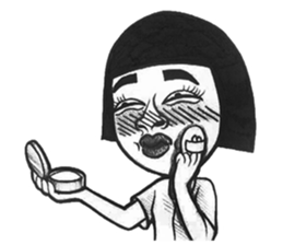 Unusual girl & Weird boy sticker #9667539