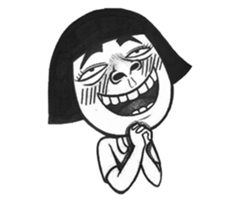 Unusual girl & Weird boy sticker #9667545