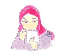 Indonesian/Japanese girls Sticker sticker #9668192