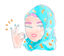 Indonesian/Japanese girls Sticker sticker #9668193