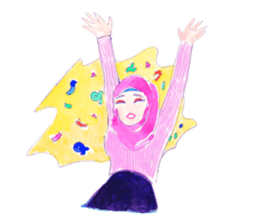 Indonesian/Japanese girls Sticker sticker #9668200