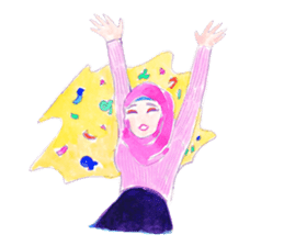 Indonesian/Japanese girls Sticker sticker #9668200