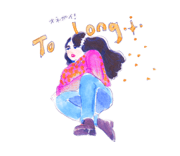 Indonesian/Japanese girls Sticker sticker #9668216