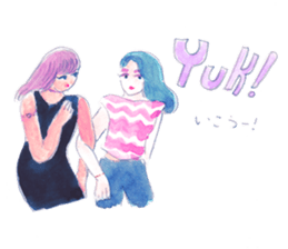 Indonesian/Japanese girls Sticker sticker #9668221