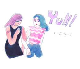 Indonesian/Japanese girls Sticker sticker #9668221