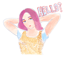 Indonesian/Japanese girls Sticker sticker #9668231