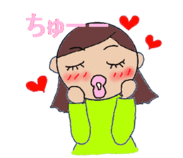 Kansai people Women's three sisters sticker #9668492