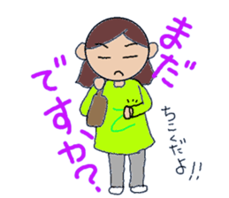 Kansai people Women's three sisters sticker #9668493