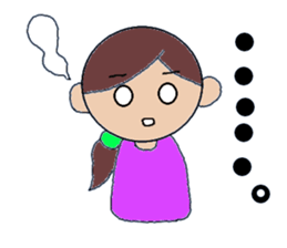 Kansai people Women's three sisters sticker #9668494