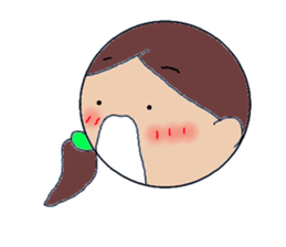 Kansai people Women's three sisters sticker #9668498