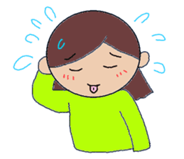 Kansai people Women's three sisters sticker #9668499