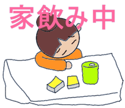 Kansai people Women's three sisters sticker #9668500