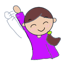 Kansai people Women's three sisters sticker #9668507