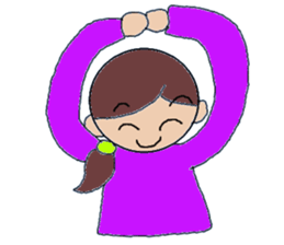 Kansai people Women's three sisters sticker #9668509