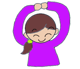 Kansai people Women's three sisters sticker #9668509