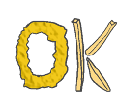 Fried food sticker #9668795