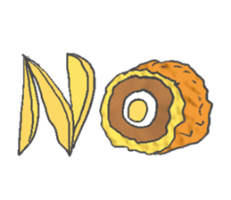 Fried food sticker #9668796