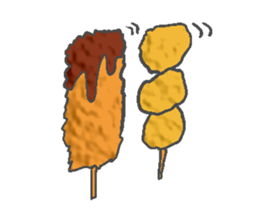 Fried food sticker #9668797