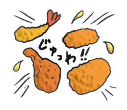 Fried food sticker #9668799