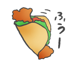 Fried food sticker #9668804