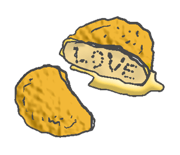 Fried food sticker #9668806