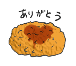 Fried food sticker #9668822