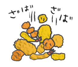 Fried food sticker #9668826