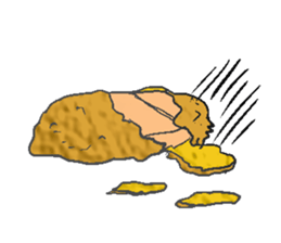 Fried food sticker #9668827