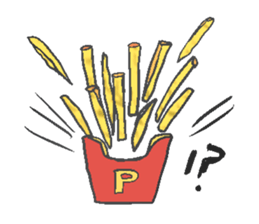 Fried food sticker #9668828